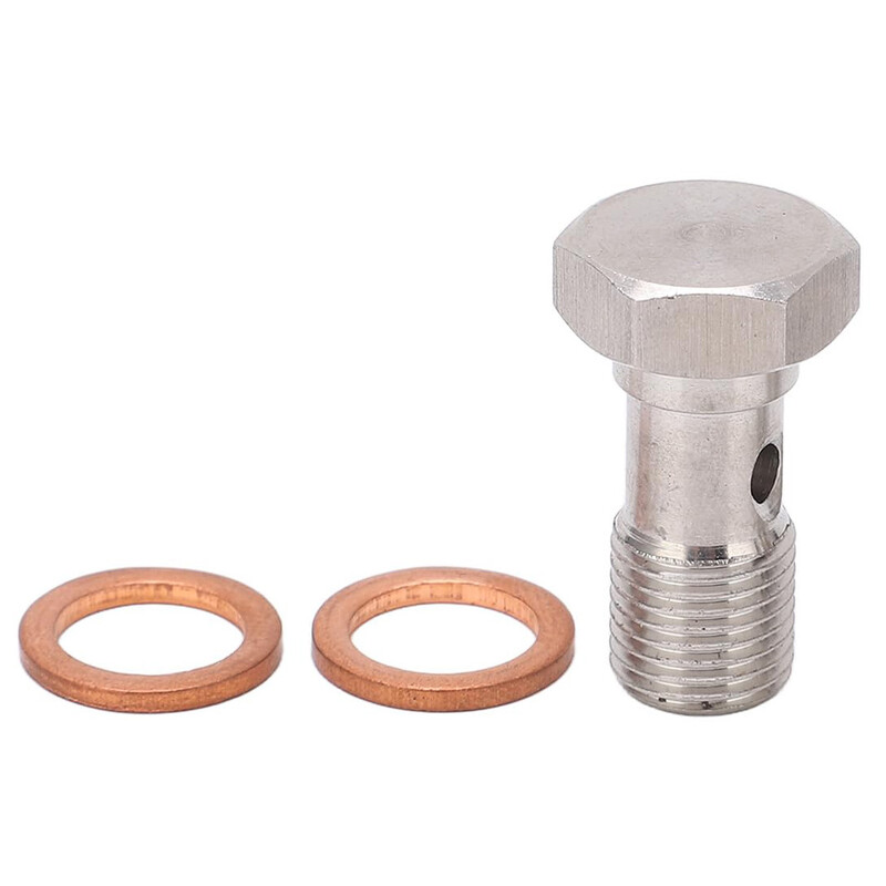 JIC 7/16"-24 Banjo Bolt with 1 mm Restrictor for Ball Bearing Turbos